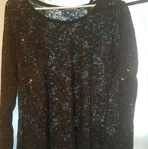 Black lace top very cute